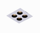 Downlight de Embutir POWERUS 4 LEDs Branco e Preto - Nordecor