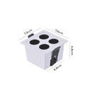 Downlight de Embutir POWERUS 4 LEDs Branco e Preto - Nordecor