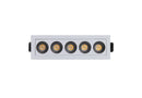 Downlight de Embutir POWERUS 5 LEDs Branco e Preto - Nordecor