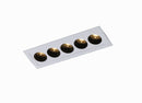 Downlight de Embutir POWERUS 5 LEDs Branco e Preto - Nordecor