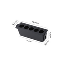 Downlight de Embutir POWERUS 5 LEDs Branco e Preto - Nordecor