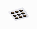 Downlight de Embutir POWERUS 9 LEDs Branco e Preto - Nordecor