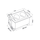 Downlight de Embutir POWERUS DIR 2 LEDs Branco e Preto - Nordecor