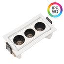 Downlight de Embutir POWERUS DIR 3 LEDs Branco e Preto - Nordecor