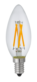 Lâmpada LED Filamento Vela C35 Clear - Nordecor