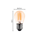 Lâmpada LED Filamento Bolinha G45 4W 2400K
