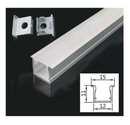 Perfil de Embutir 15x12mm - Nordecor