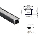 Perfil de Embutir AXIS - Nordecor