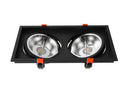 Spot de Embutir Quadrado Duplo LOYO para AR111 - Nordecor