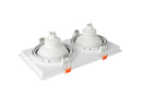 Spot de Embutir Quadrado Duplo LOYO para AR111 - Nordecor