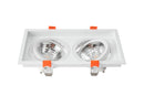 Spot de Embutir Quadrado Duplo LOYO para AR70 - Nordecor