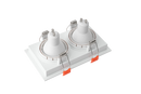 Spot de Embutir Quadrado Duplo LOYO para MR16 - Nordecor