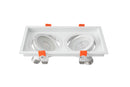 Spot de Embutir Quadrado Duplo LOYO para PAR20 - Nordecor